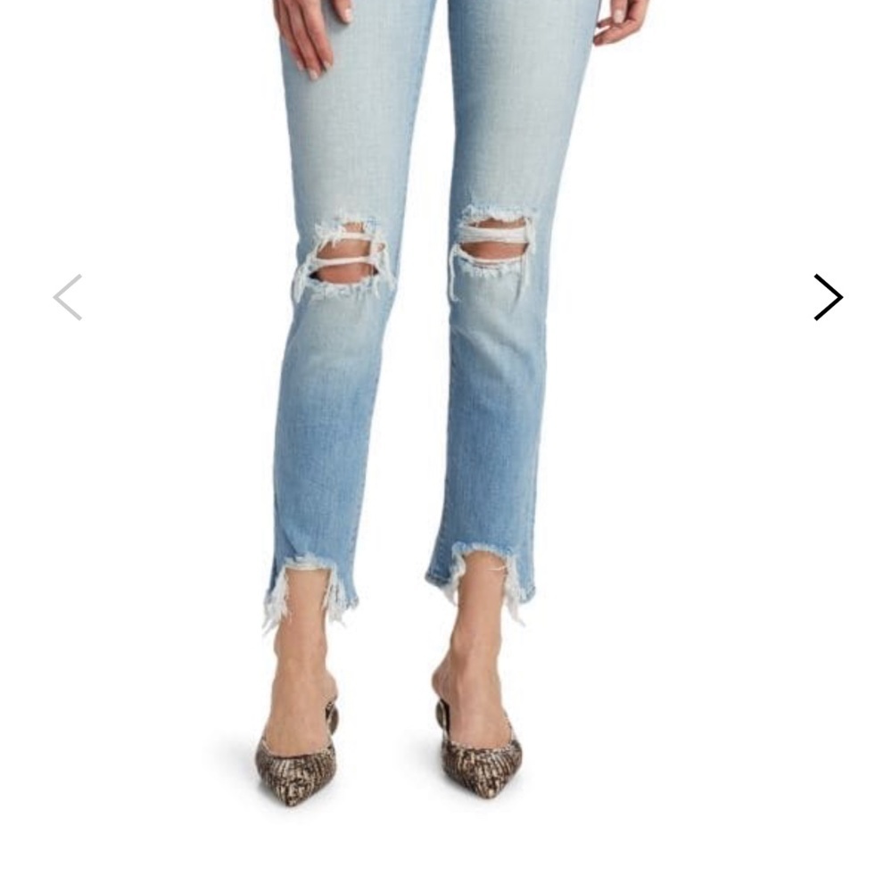L’agence High Line High Rise Skinny Cropped Raw Hem Hilton Wash Jeans